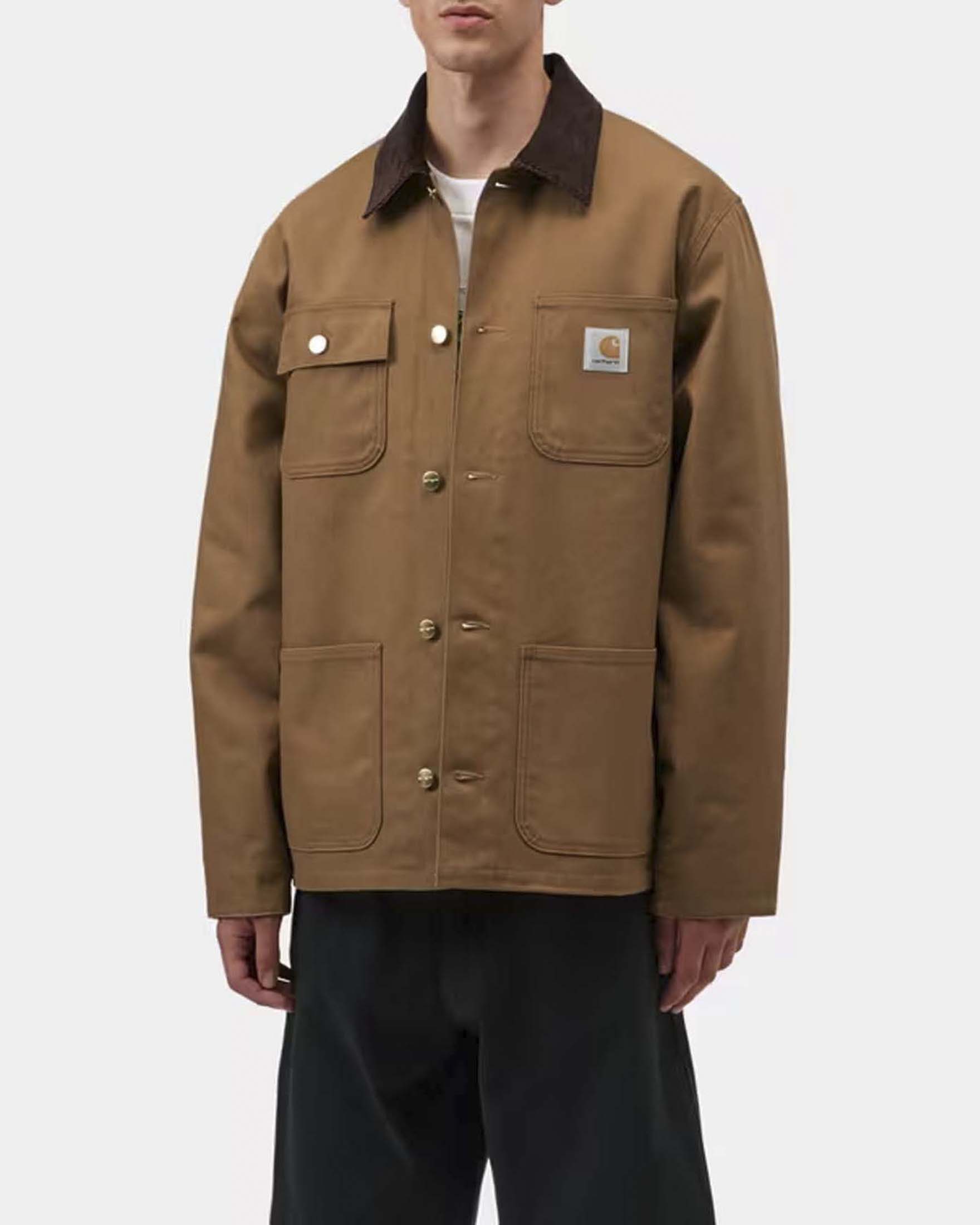Giacca Carhartt Michigan Coat Winter caramello in canvas di cotone