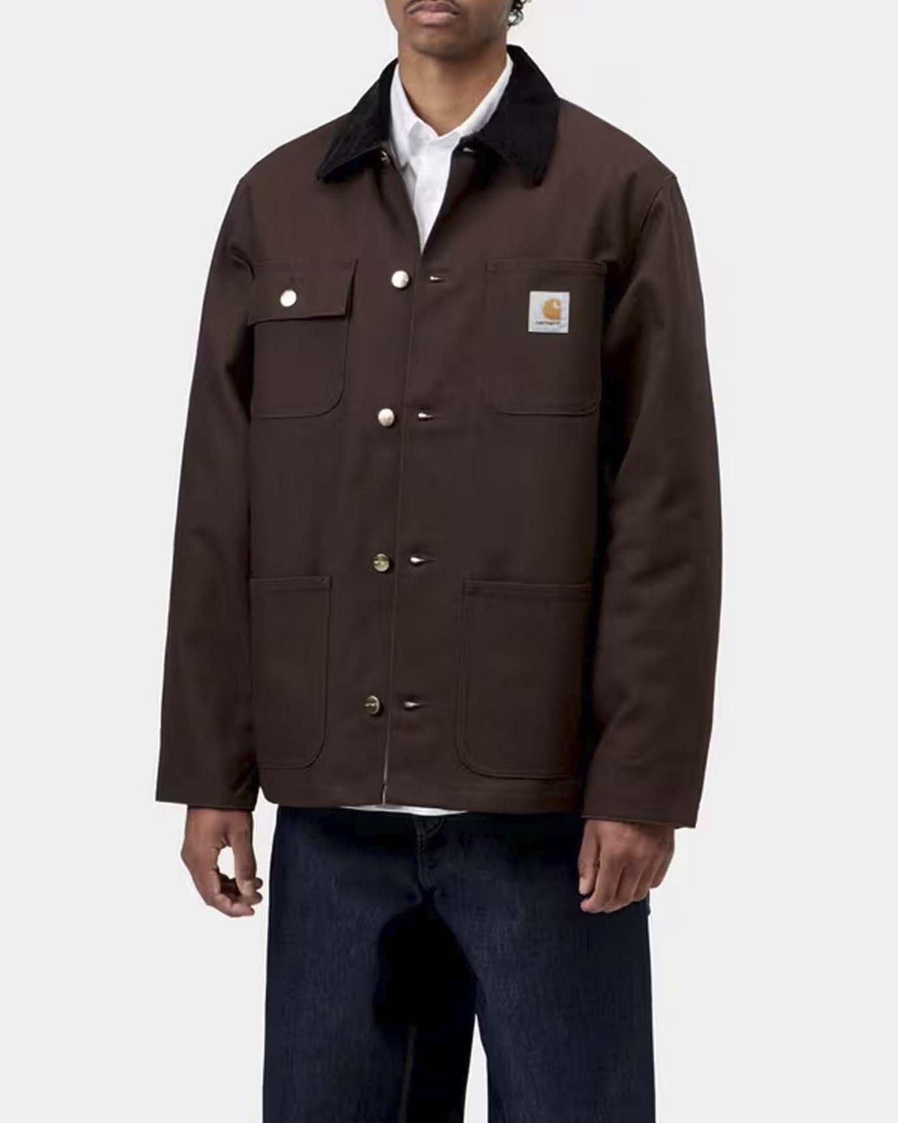 Giacca Carhartt Michigan Coat Winter marrone in canvas di cotone