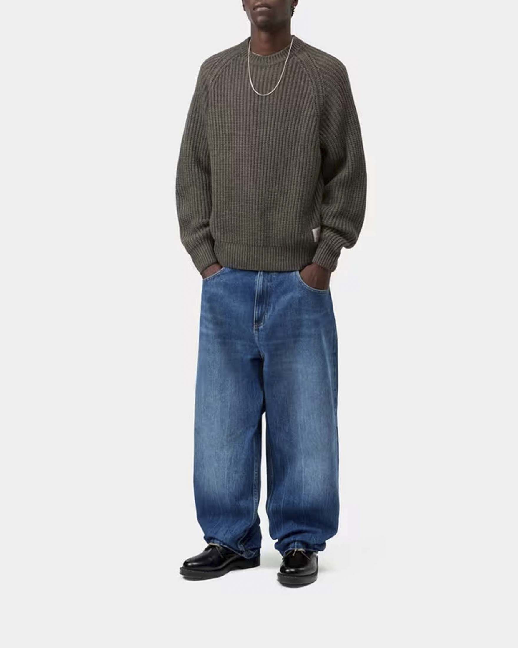 Maglione girocollo noce Carhartt Firth Sweater in misto lana e alpaca