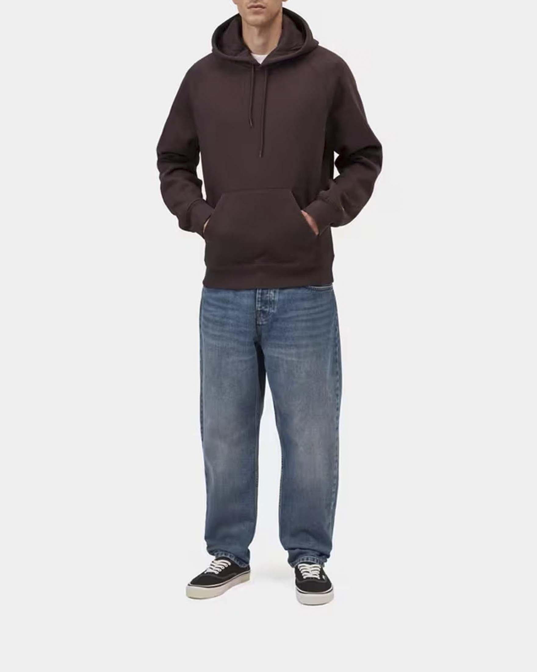 Jeans Carhartt Newel Pant relaxed tapered fit in cotone lavaggio medio