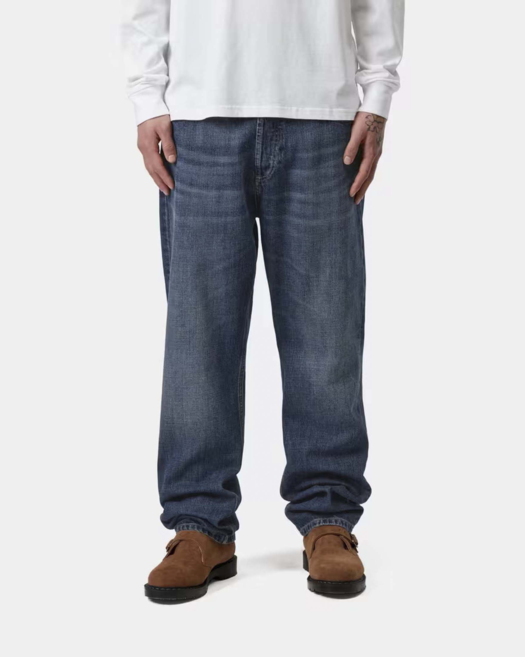 Jeans Carhartt Marlow Pant relaxed straight fit in cotone lavaggio medio image