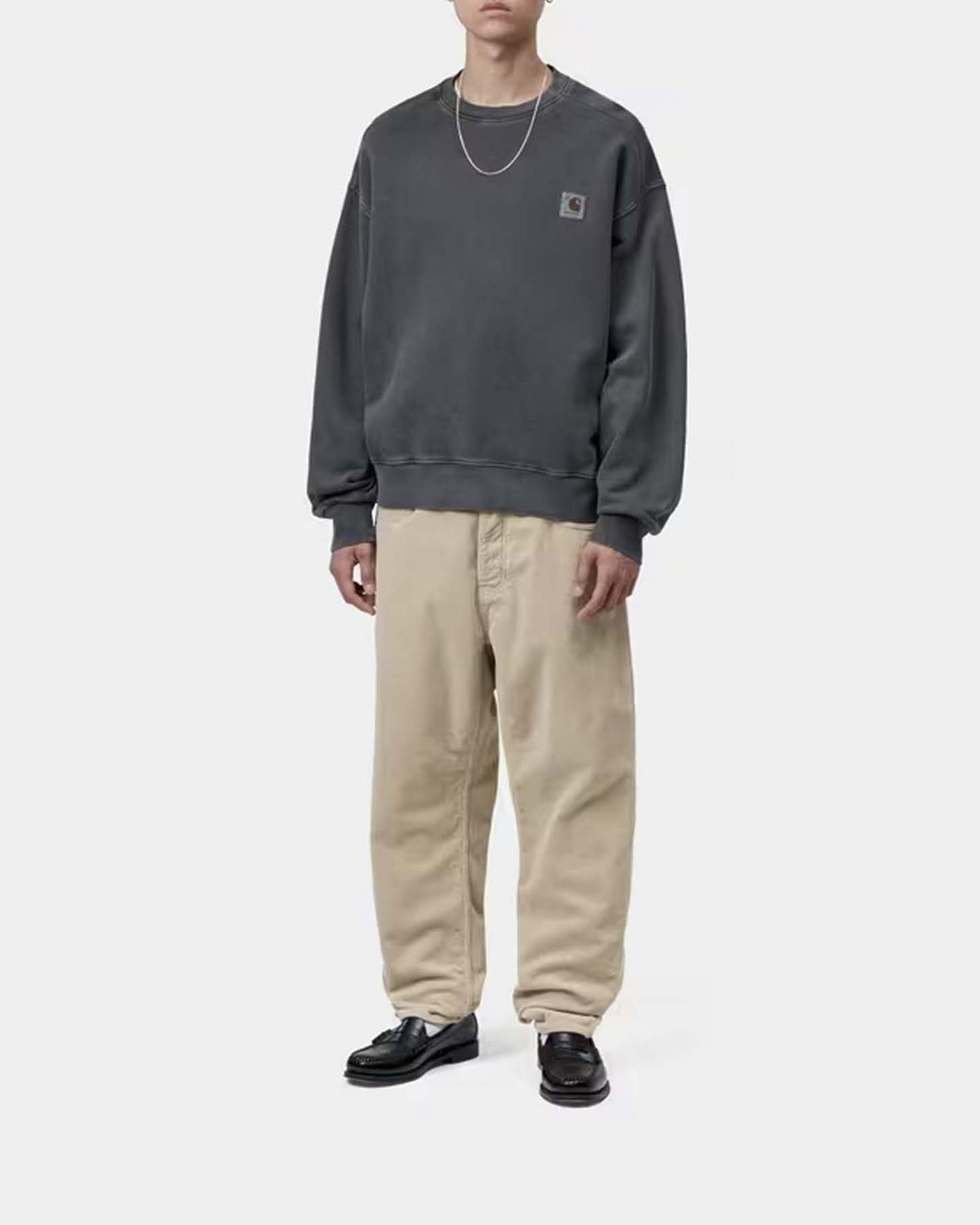 Pantaloni Carhartt Newel Pant relaxed tapered fit in velluto a coste beige