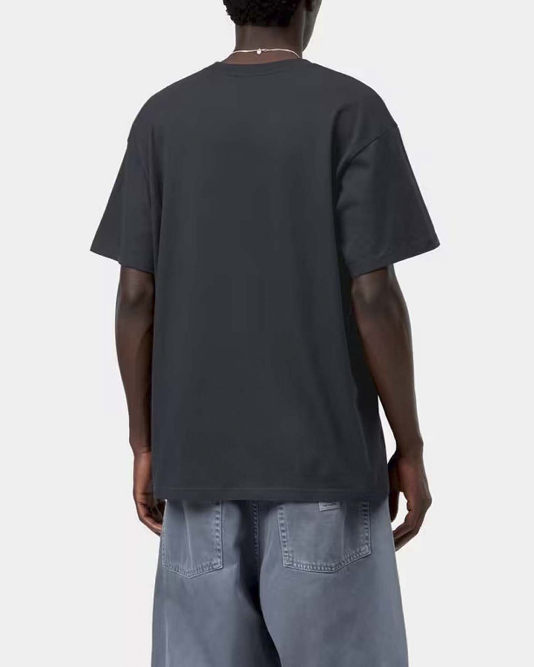 T-shirt Carhartt Script Embroidery blu loose fit in cotone image