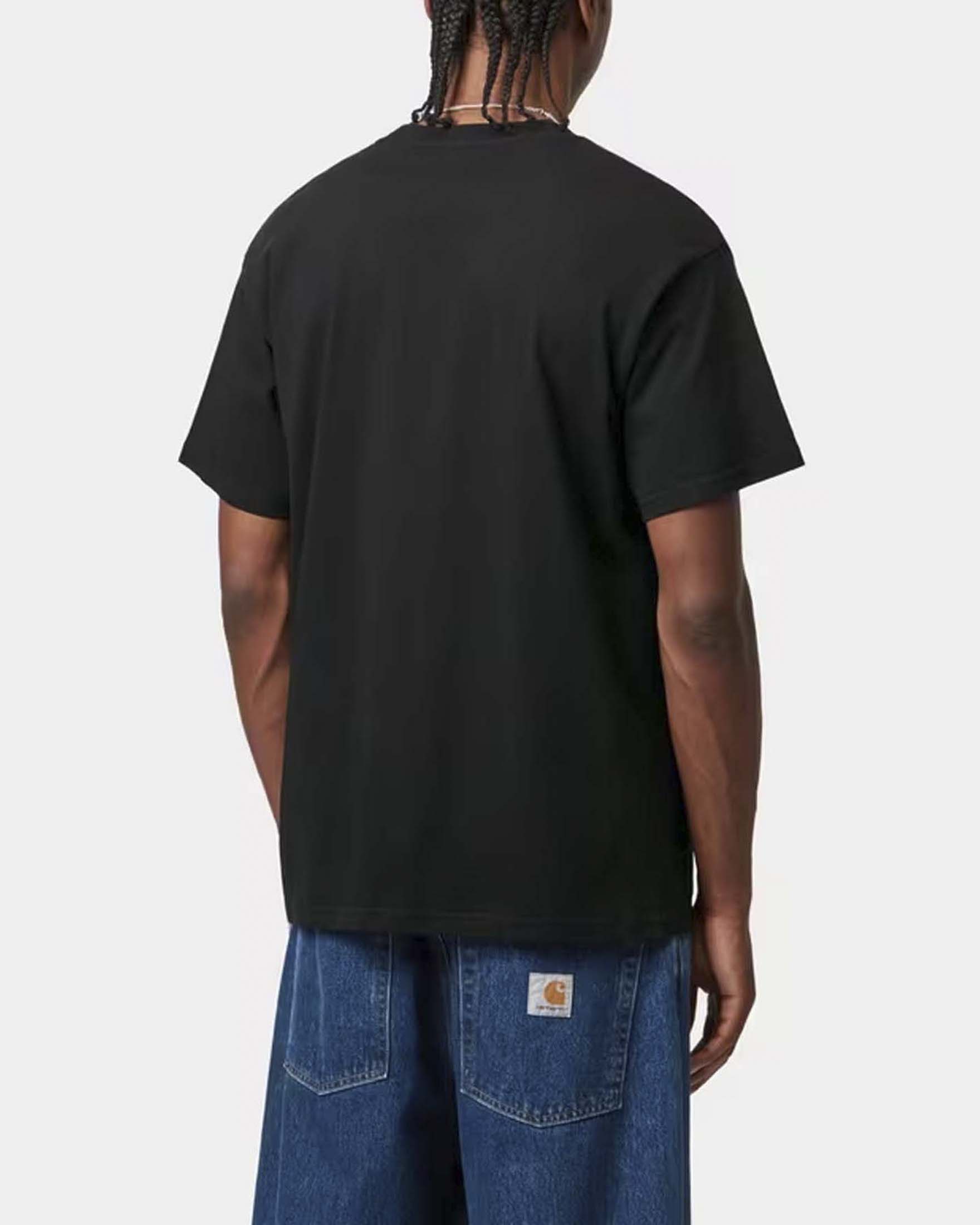 T-shirt Carhartt Script Embroidery nera loose fit in cotone image
