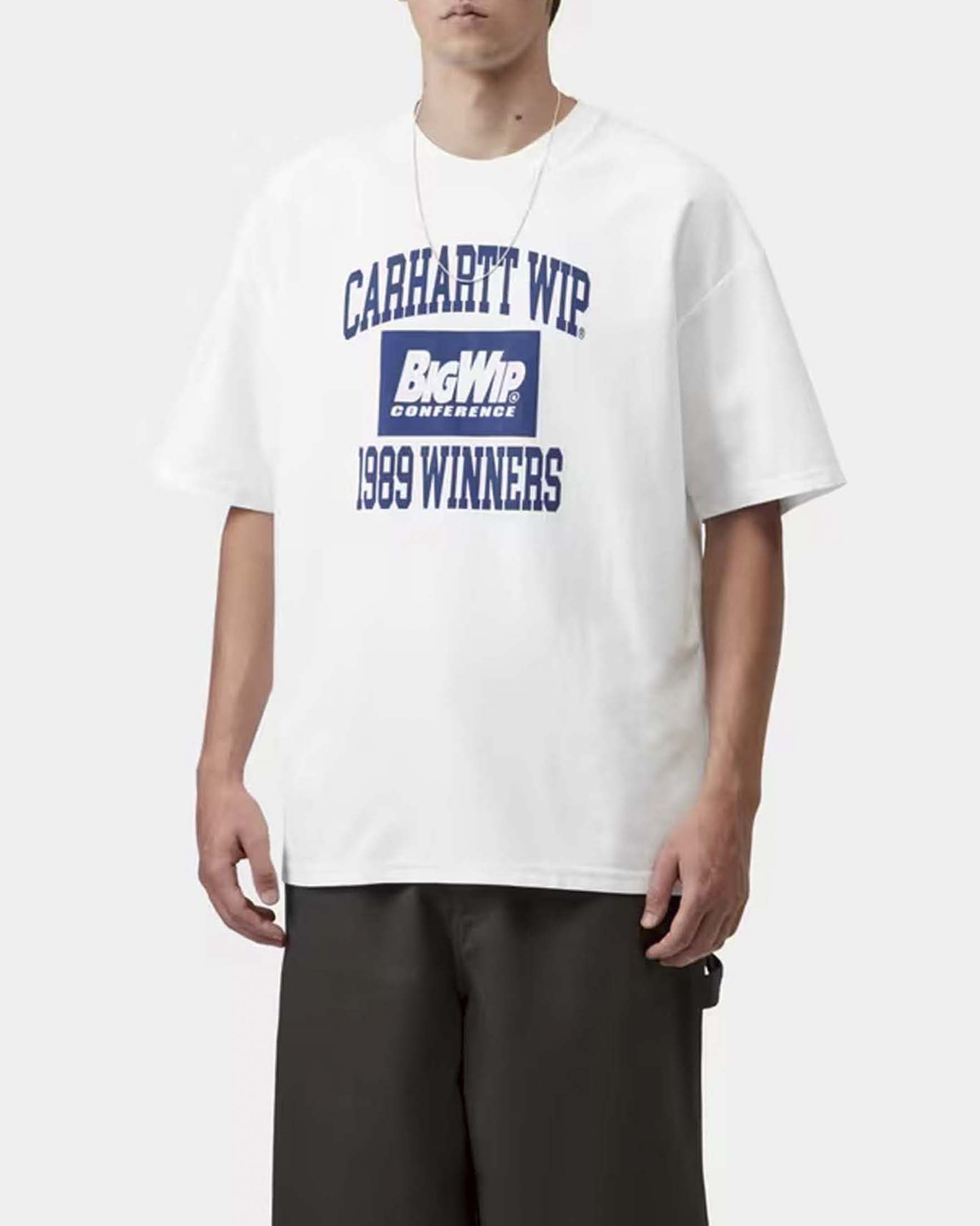 T-shirt Carhartt 1989 Winners oversized fit bianca in cotone