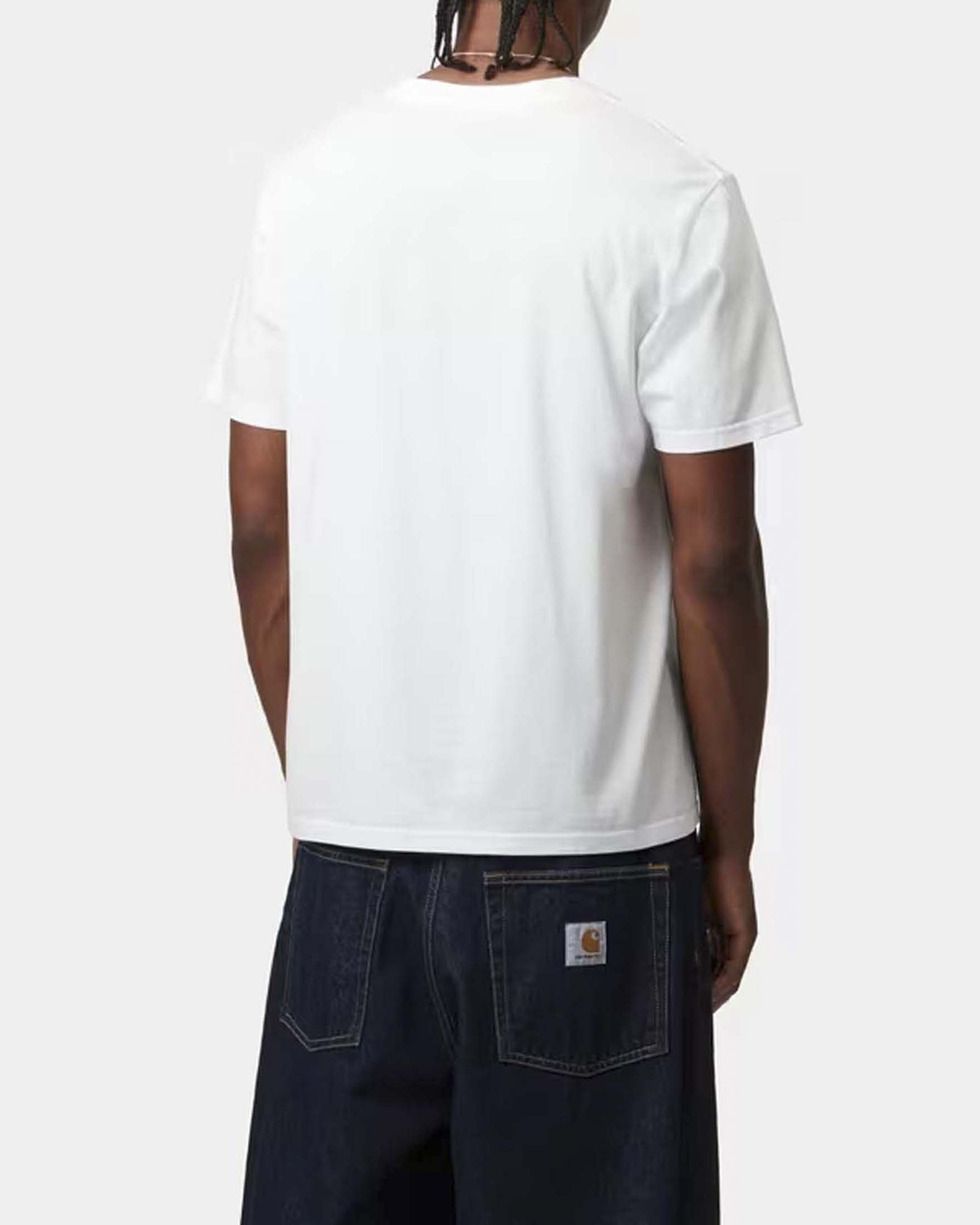 T-shirt bianca mezza manica Pocket Carhartt regular-fit in jersey di cotone image
