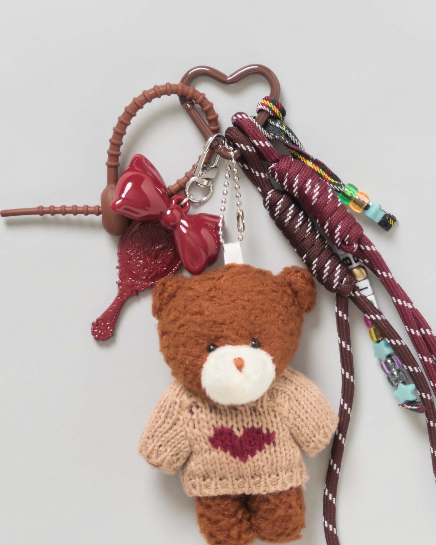 Portachiavi Funny Charm MC2 Saint Barth con orsetto e specchio image