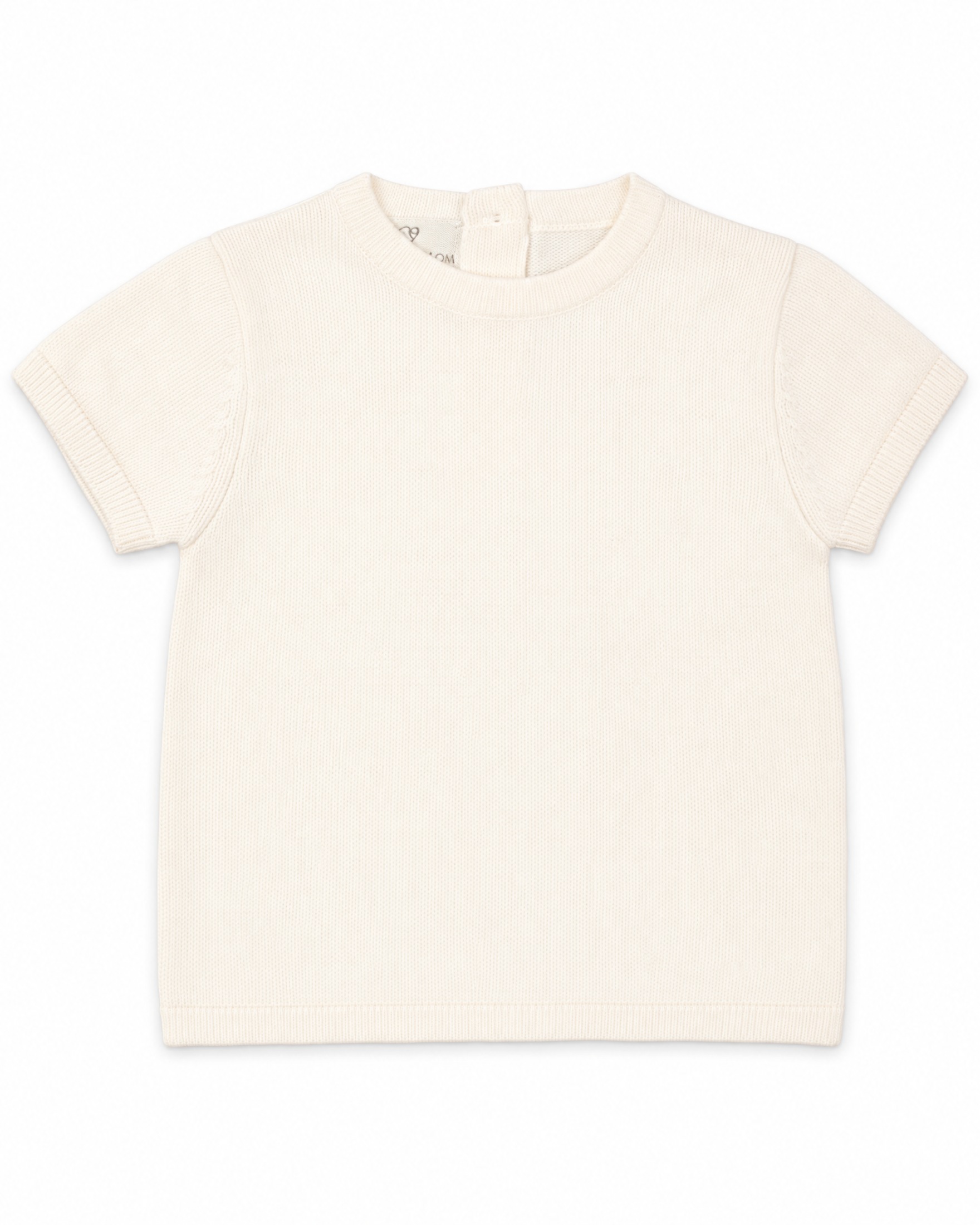 T-shirt Maglificio di Verona in puro cotone color panna