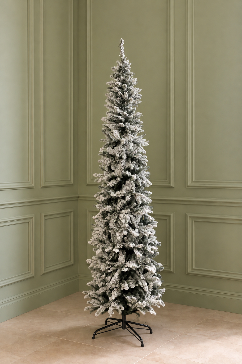 Albero di Natale Slim Innevato 1000 Pits d.70 h.210