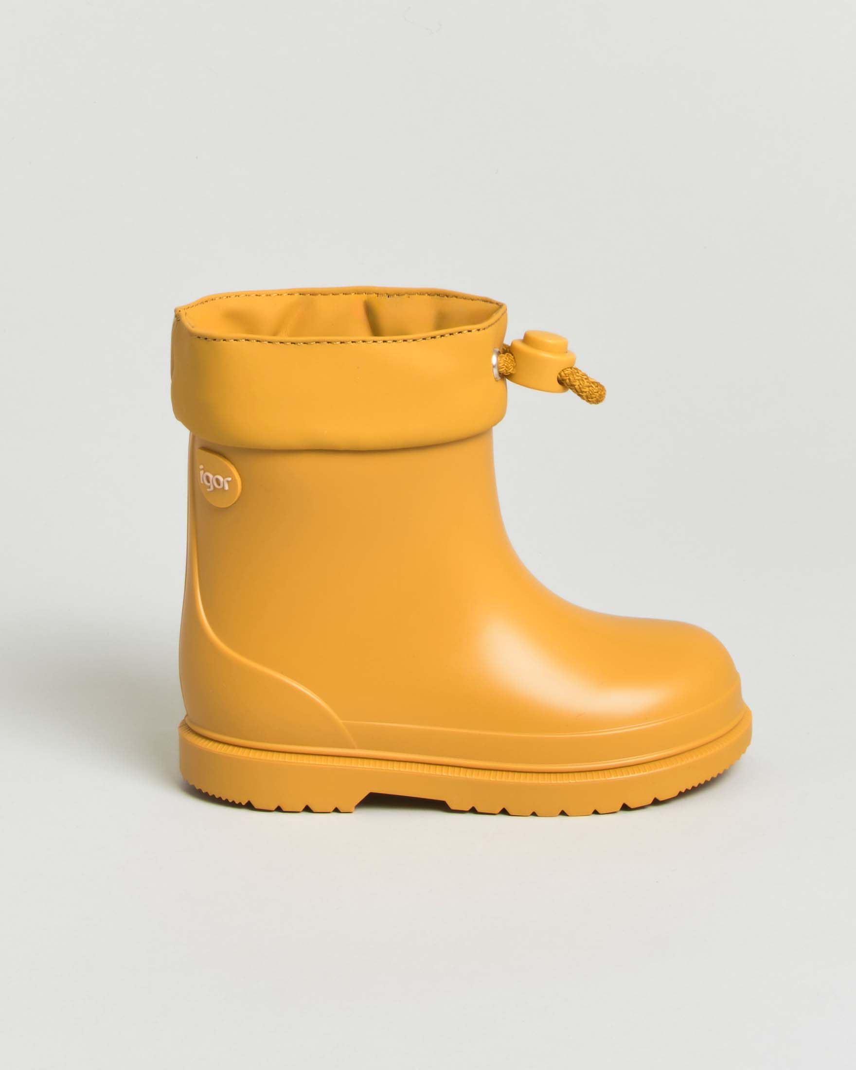 Stivaletto giallo Igor da pioggia in gomma con coulisse