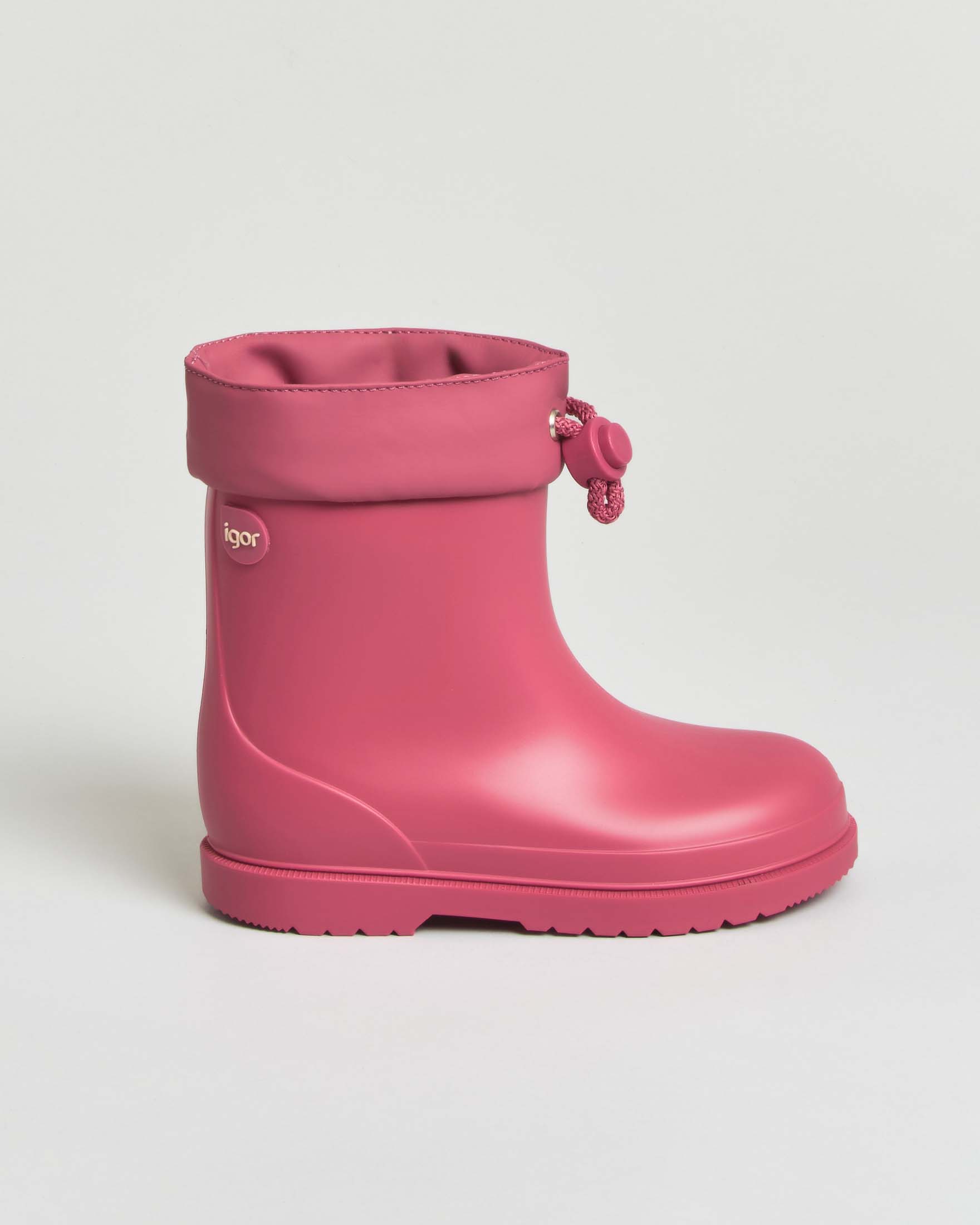 Stivaletto rosa Igor da pioggia in gomma con coulisse