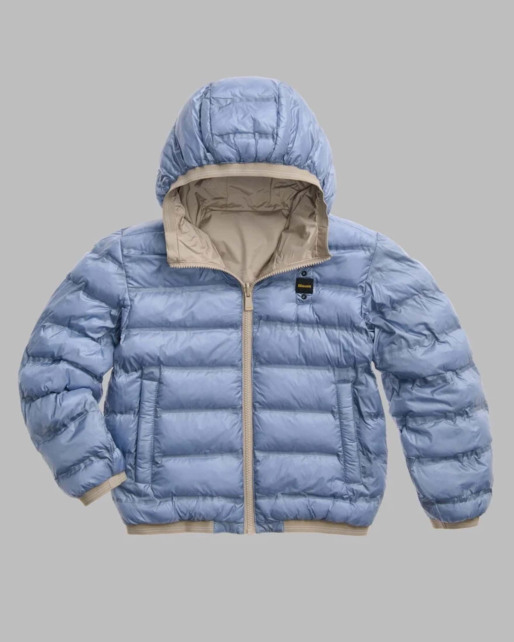 Bomber Donald Blauer beige reversibile in azzurro image