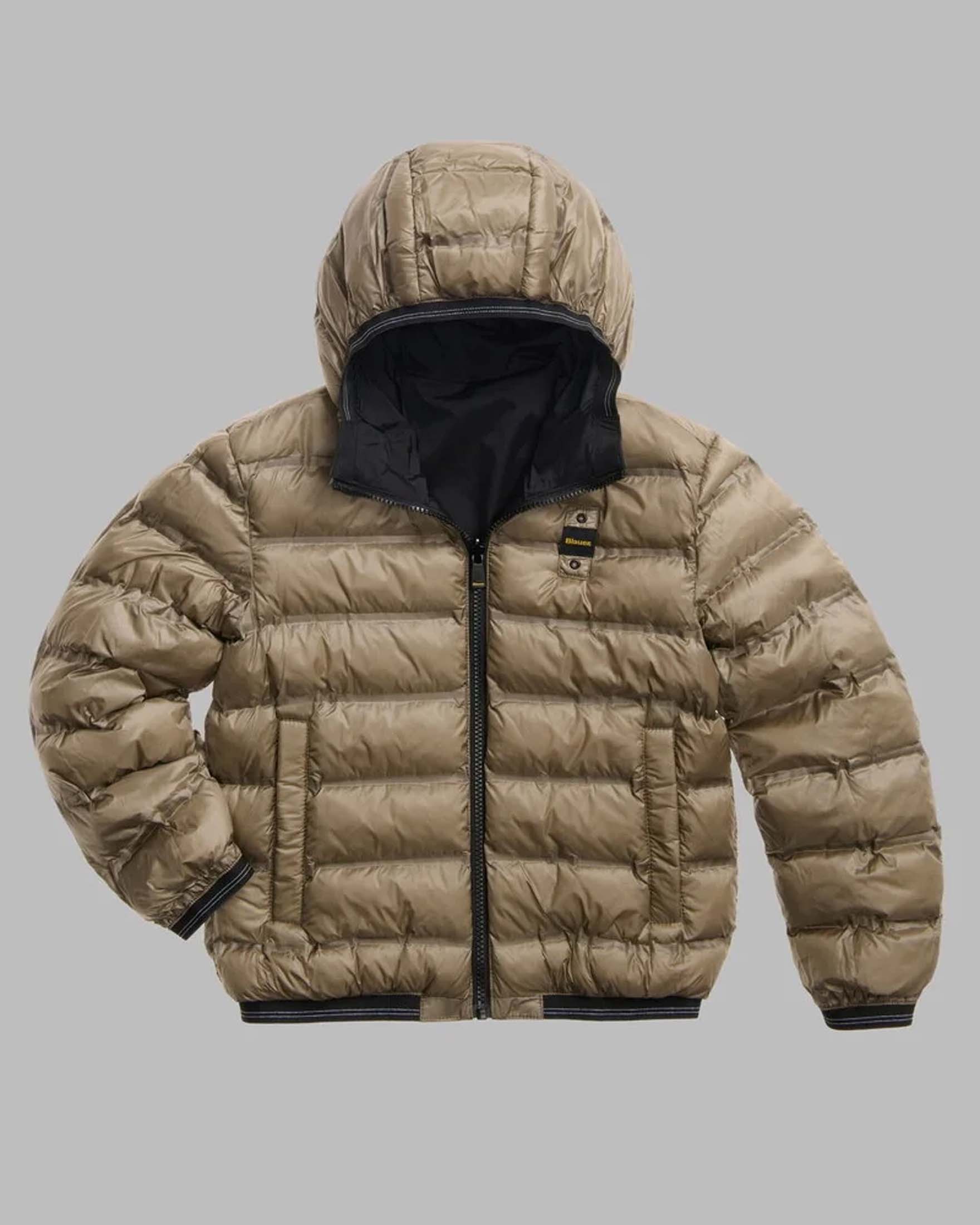 Bomber Donald Blauer nero reversibile in beige image