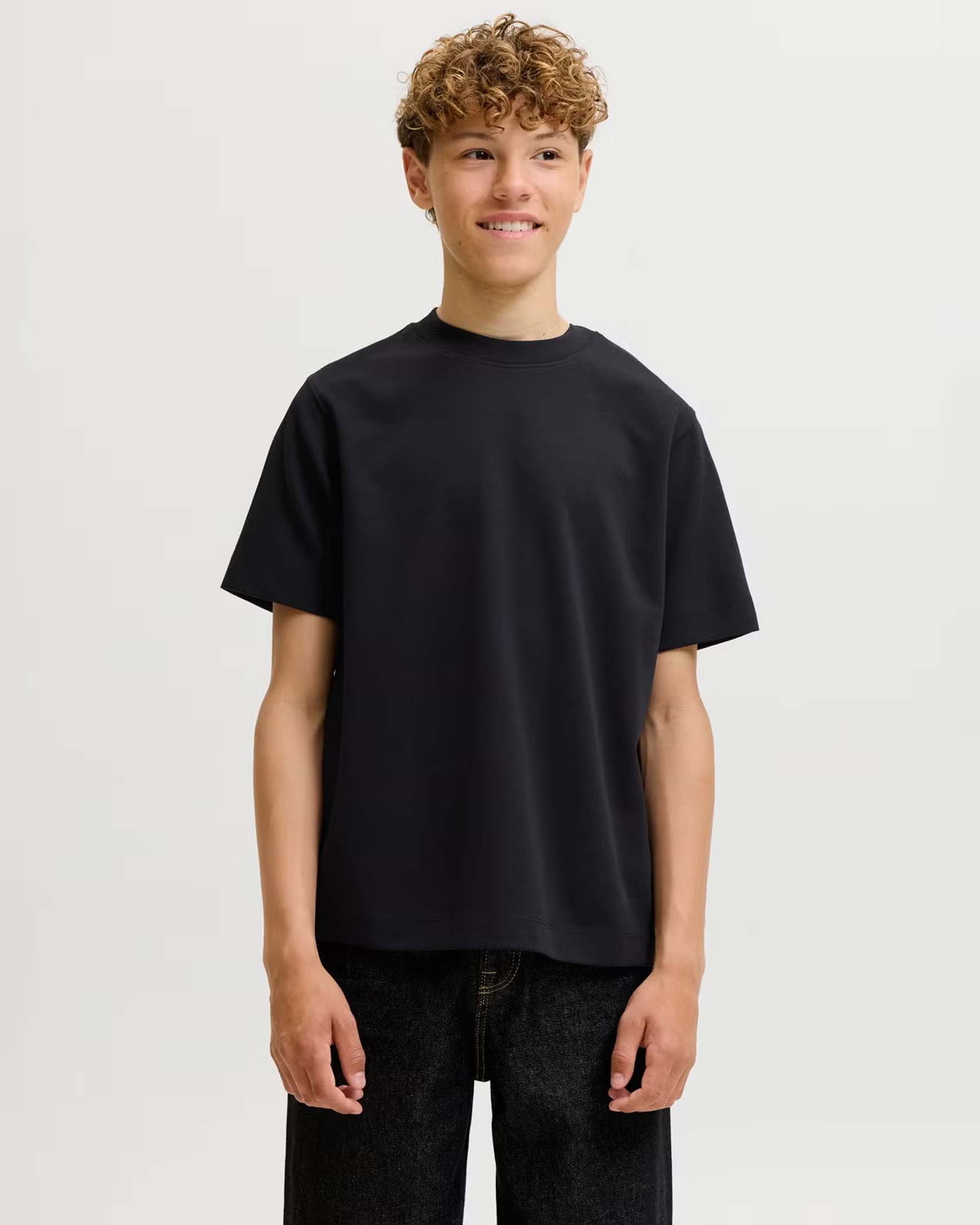T-shirt nera Jack & Jones oversize in scuba